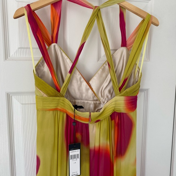 BCBG Maxazria Never Worn Empire Waist Silk Dress - Picture 7 of 13